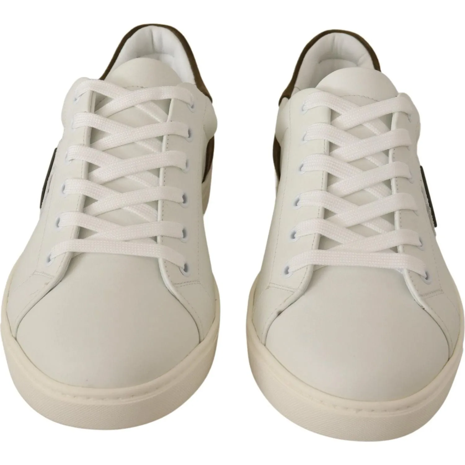 Dolce & Gabbana Chic White Leather Sneakers for Men