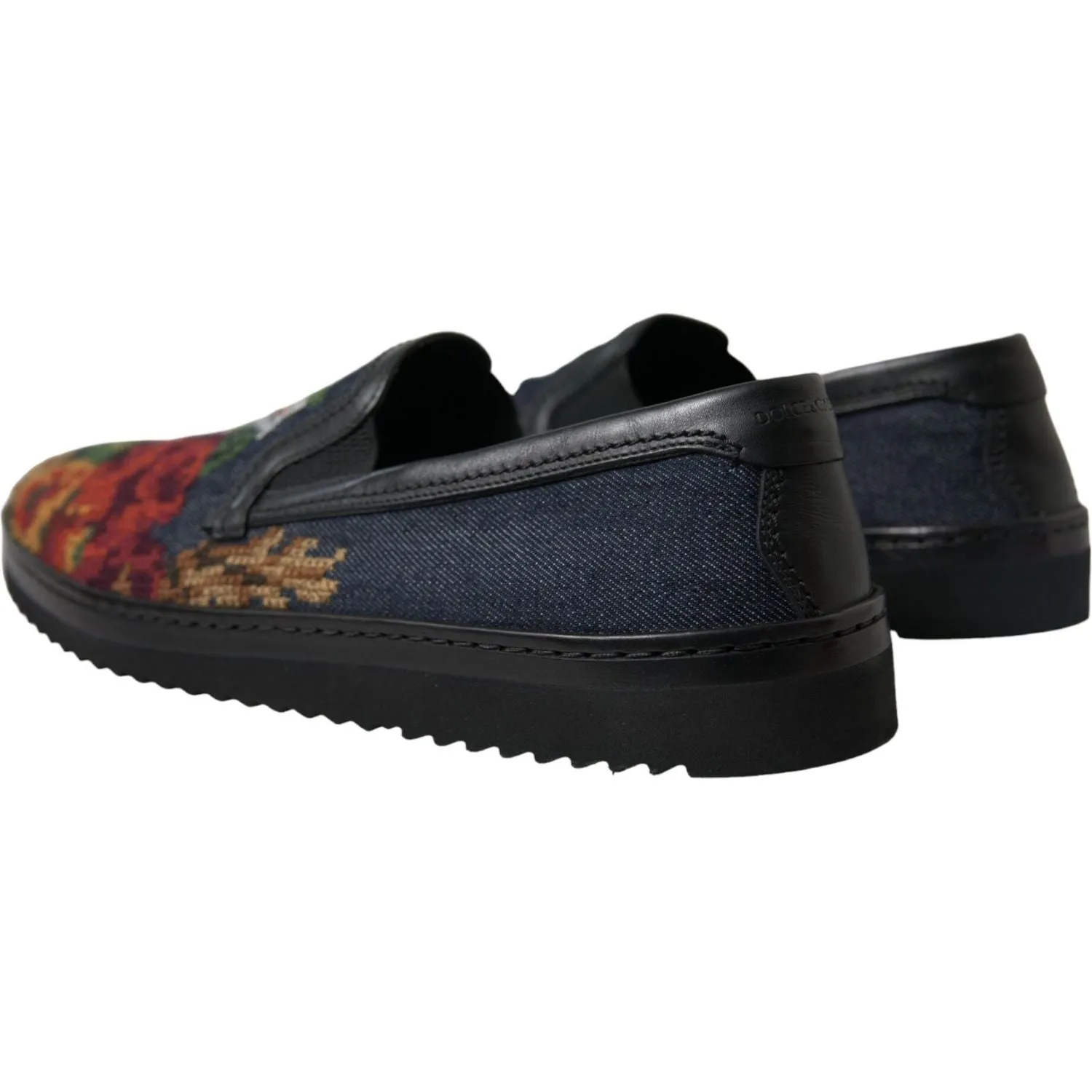 Dolce & Gabbana Elegant Multicolor Floral Loafers