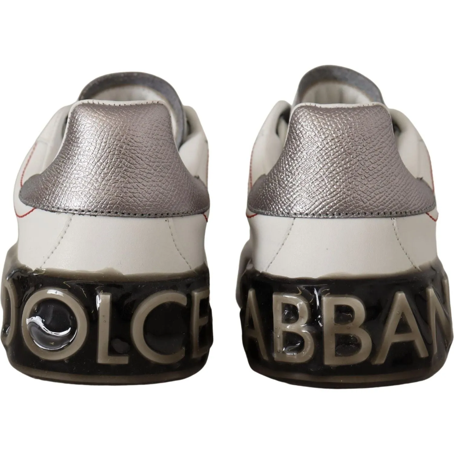 Dolce & Gabbana Elegant White Leather Sneakers