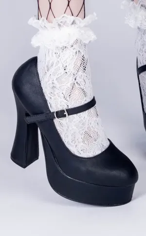 DOLLY-50 Black Mary Jane Shoes