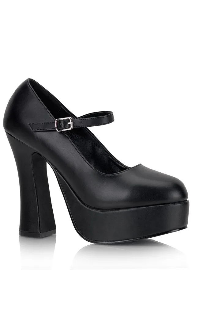 DOLLY-50 Black Mary Jane Shoes