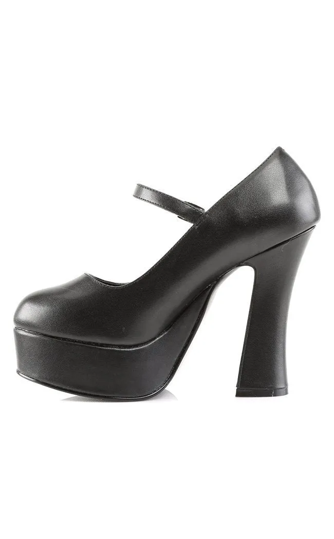 DOLLY-50 Black Mary Jane Shoes