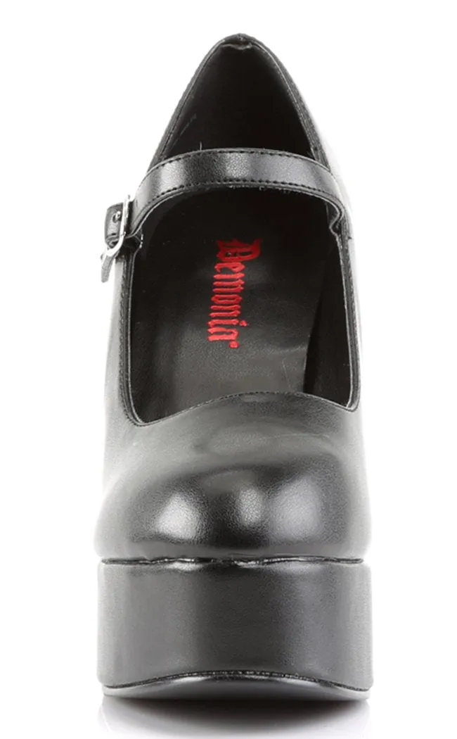 DOLLY-50 Black Mary Jane Shoes