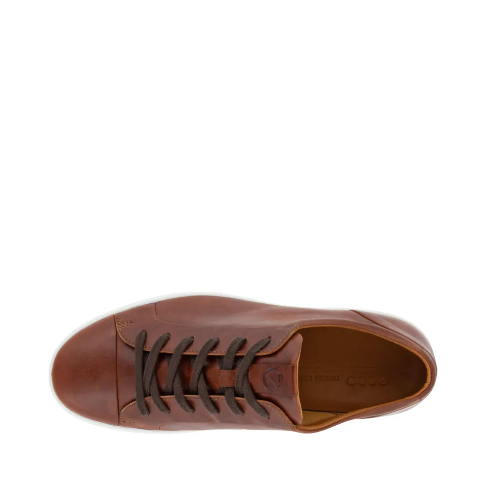 Ecco Men's Soft 7 City Leather Sneaker (Cognac)