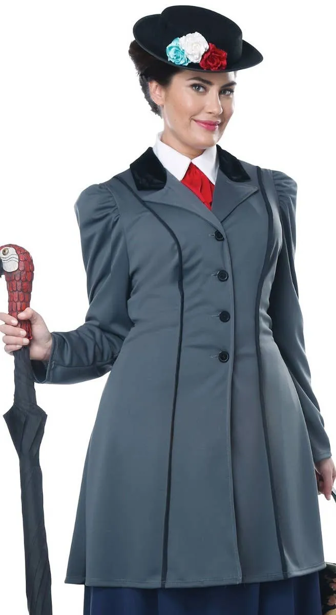 English Nanny Plus Size Womens Mary Poppins Costume