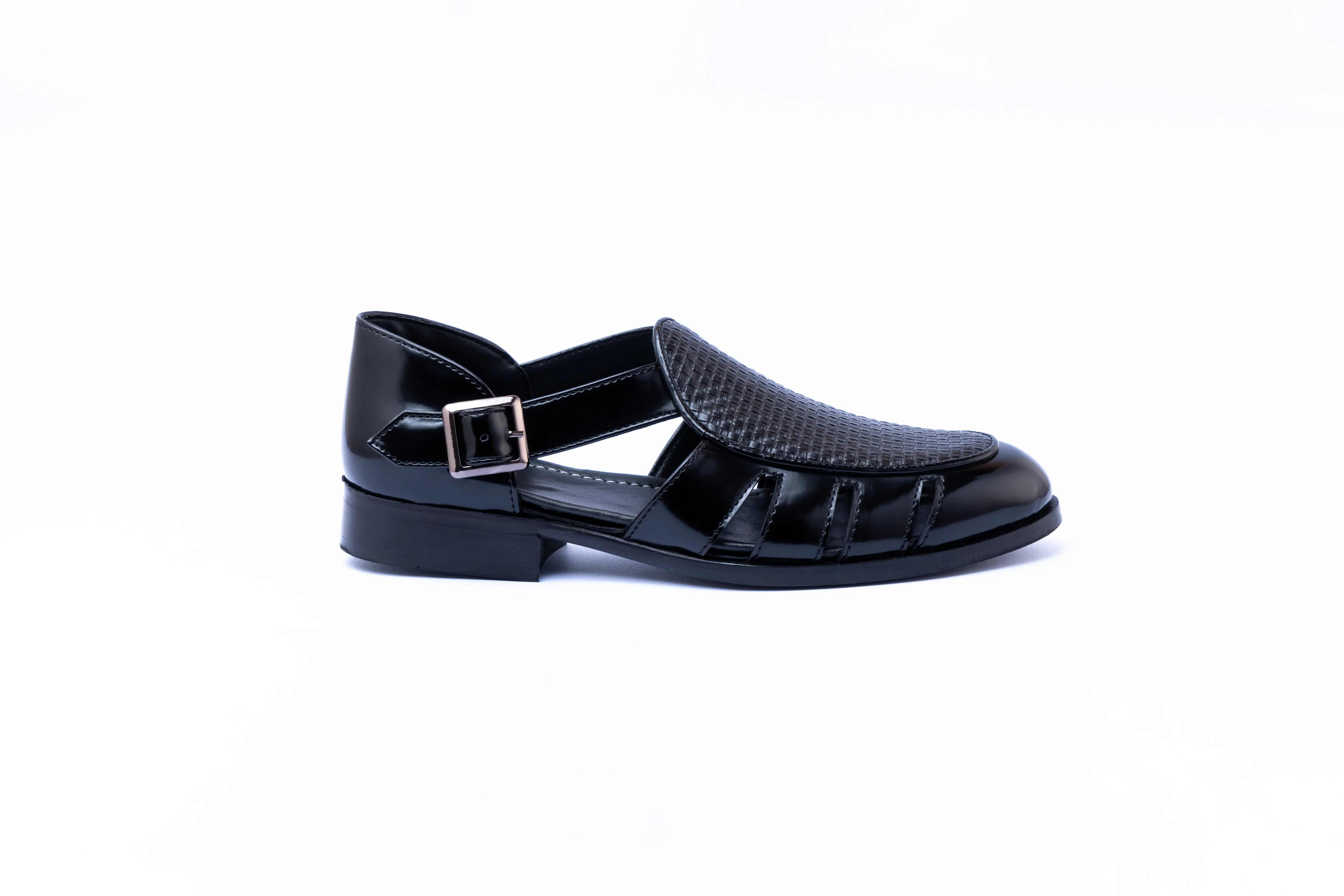 ETHNIC SANDALS-BLACK