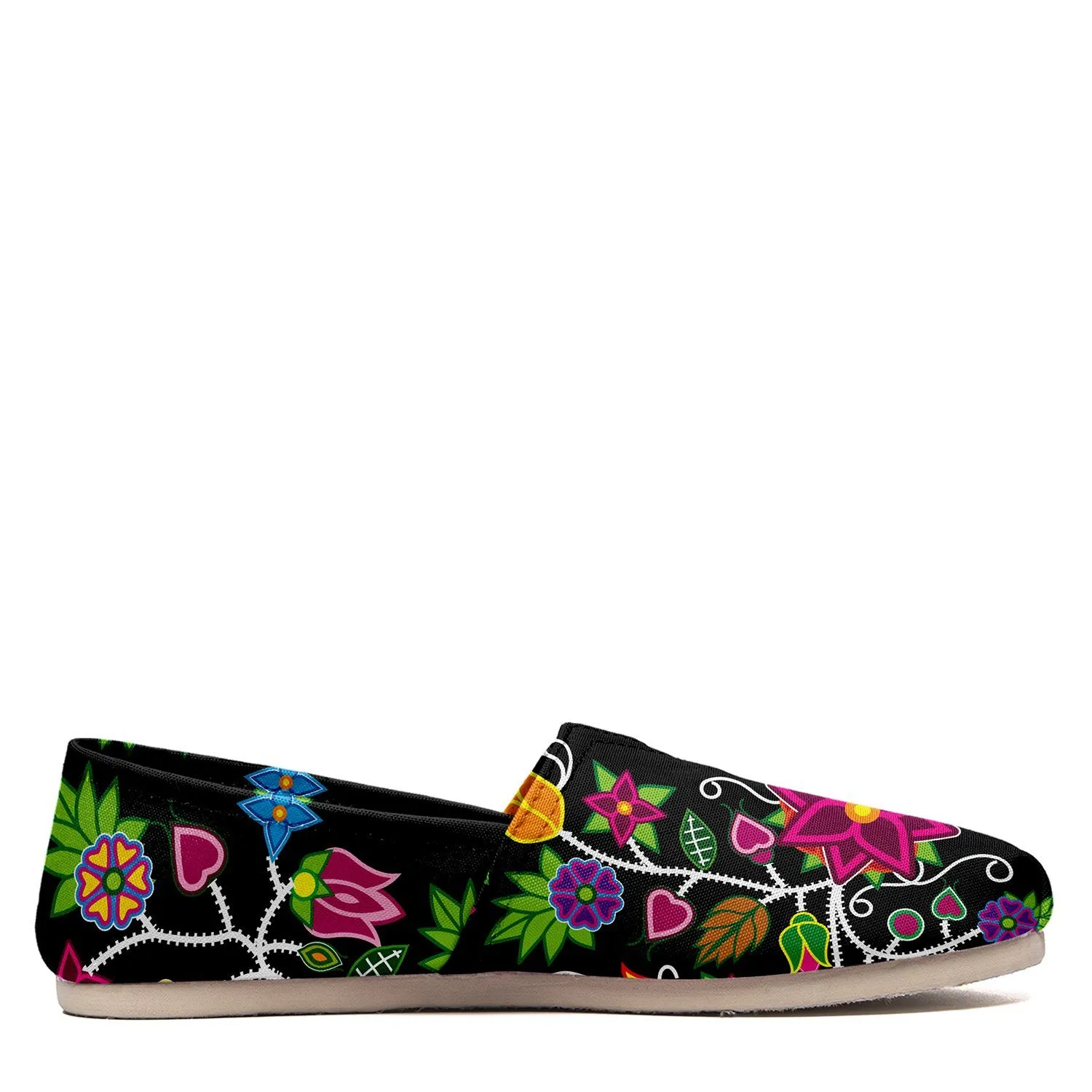 Floral Beadwork Slip On