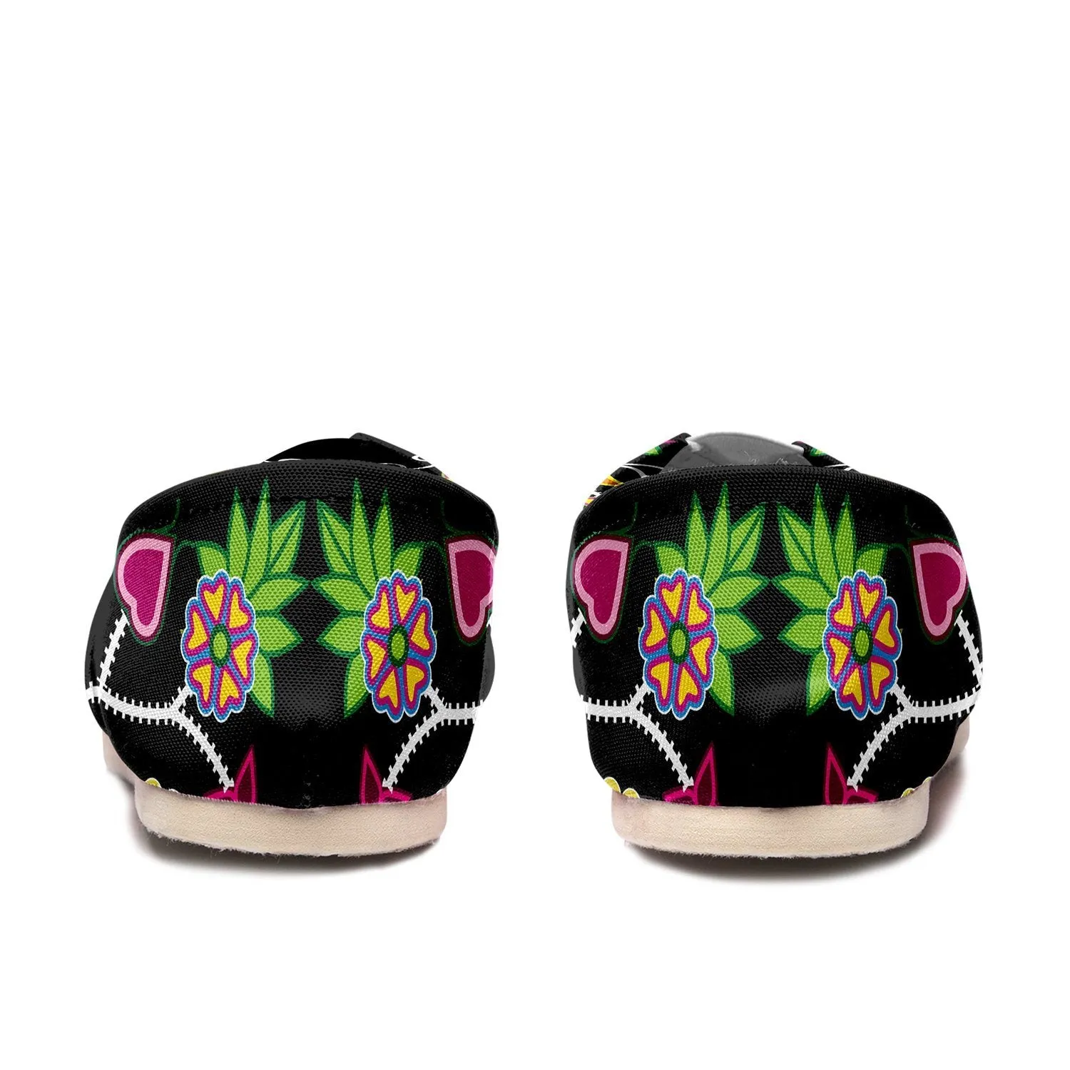 Floral Beadwork Slip On