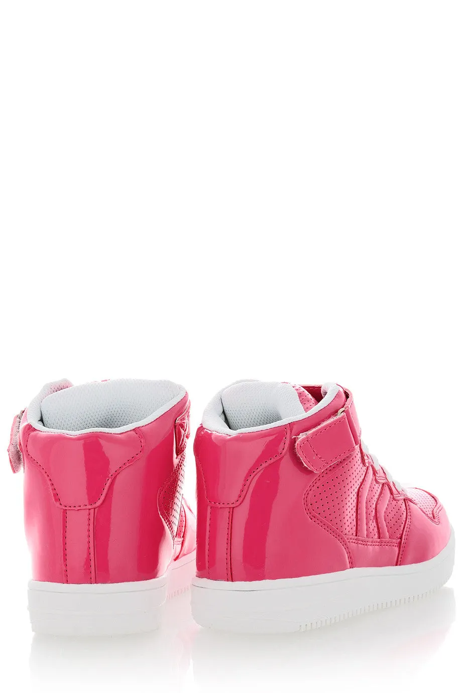 FREDDIE Fuchsia Patent Sneakers