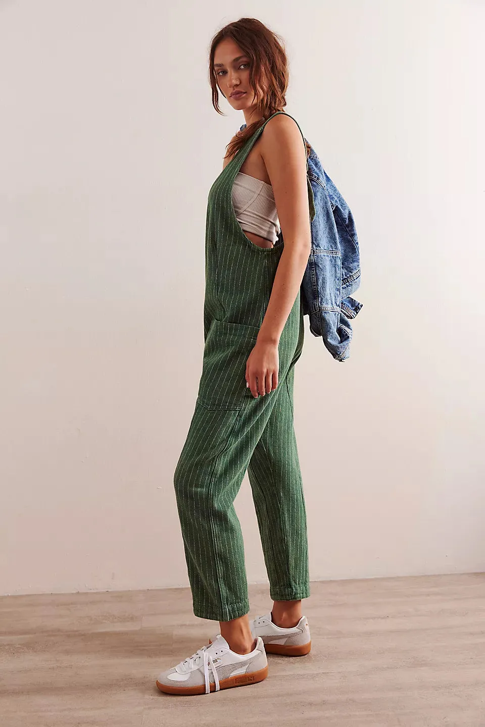 Free People We The Free High Roller Escalades Railroad Jumpsuit - ESCALADES STRIPE