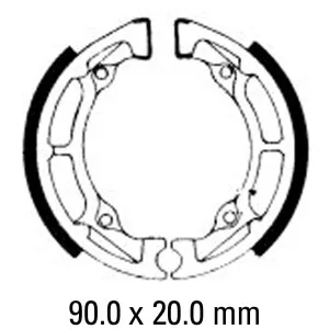 Frerodo FSB726 Brake Shoes