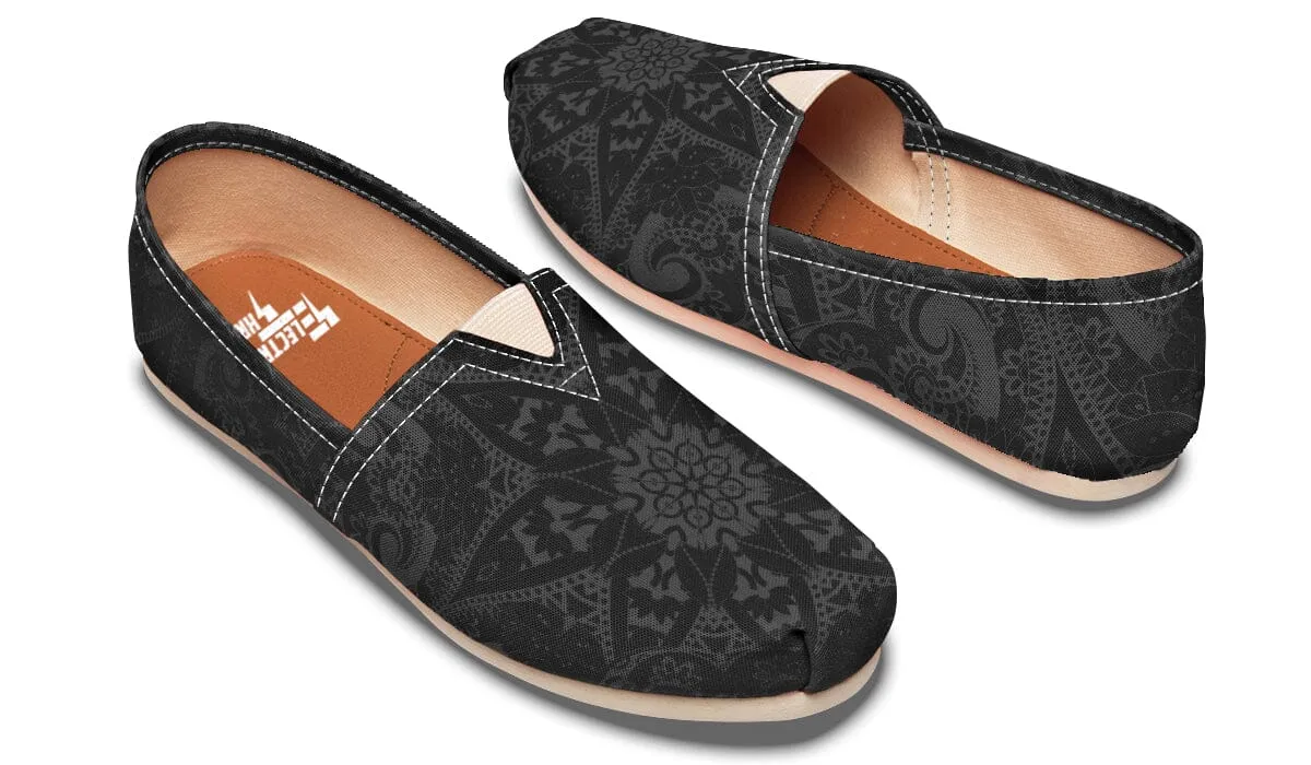 Ghost Mandala Casual Slip on Shoes