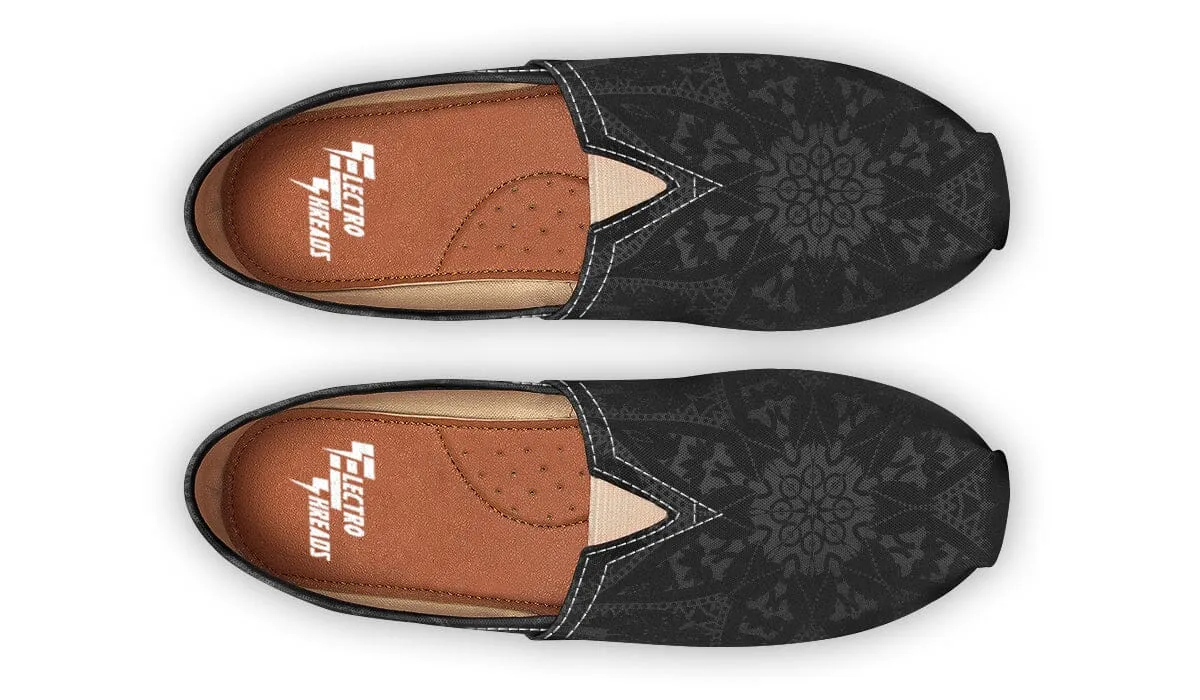 Ghost Mandala Casual Slip on Shoes