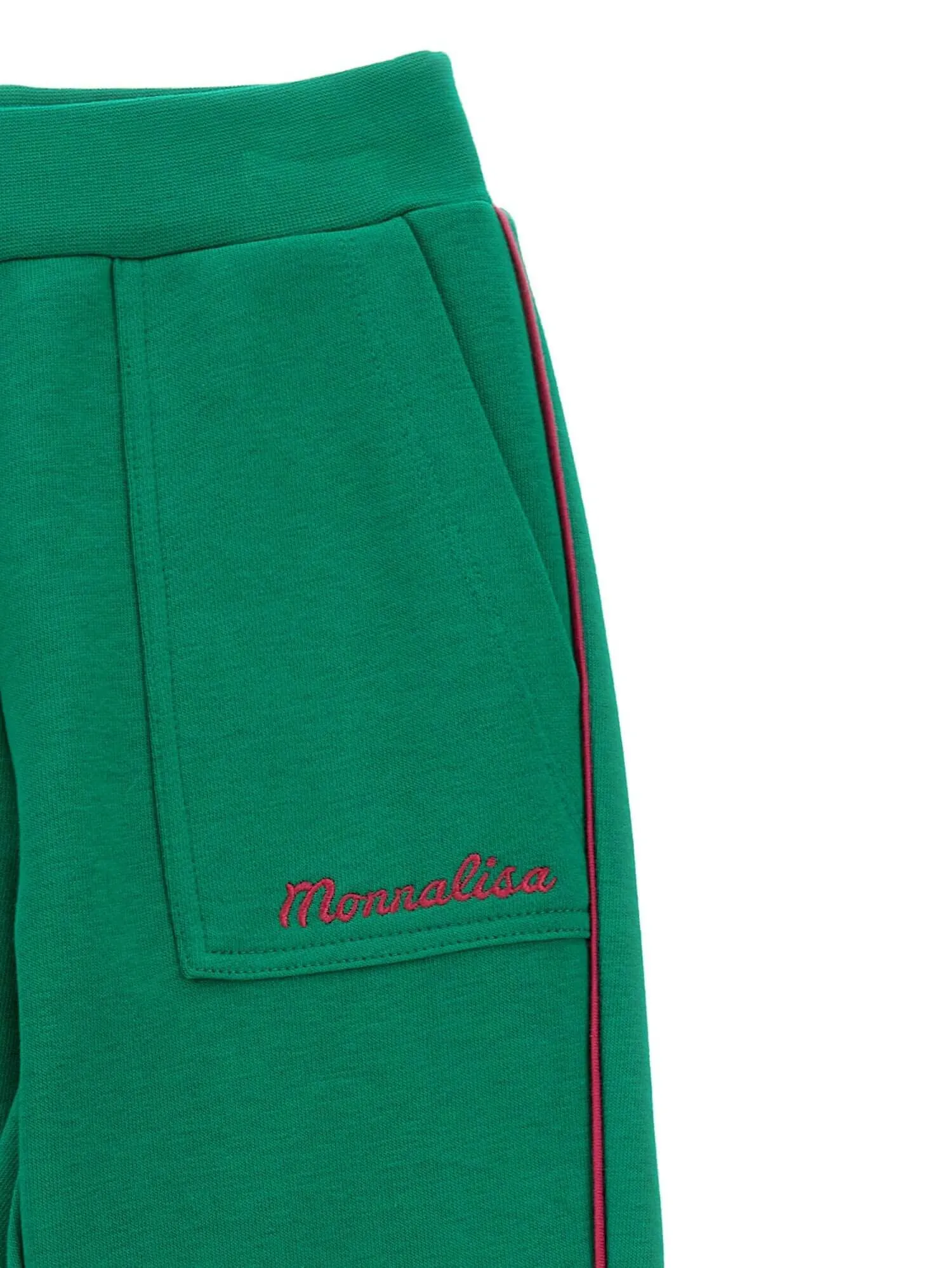 Girls Green Logo Jogging Bottoms