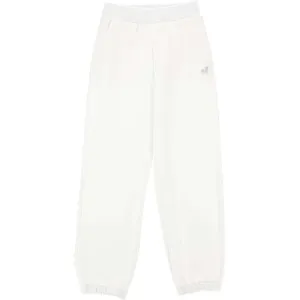 Girls White M Jogging Bottoms