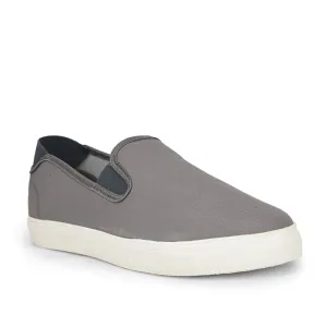 Gliders Non-Lacing Grey Casual Sneakers For Men HYPER-E By Liberty