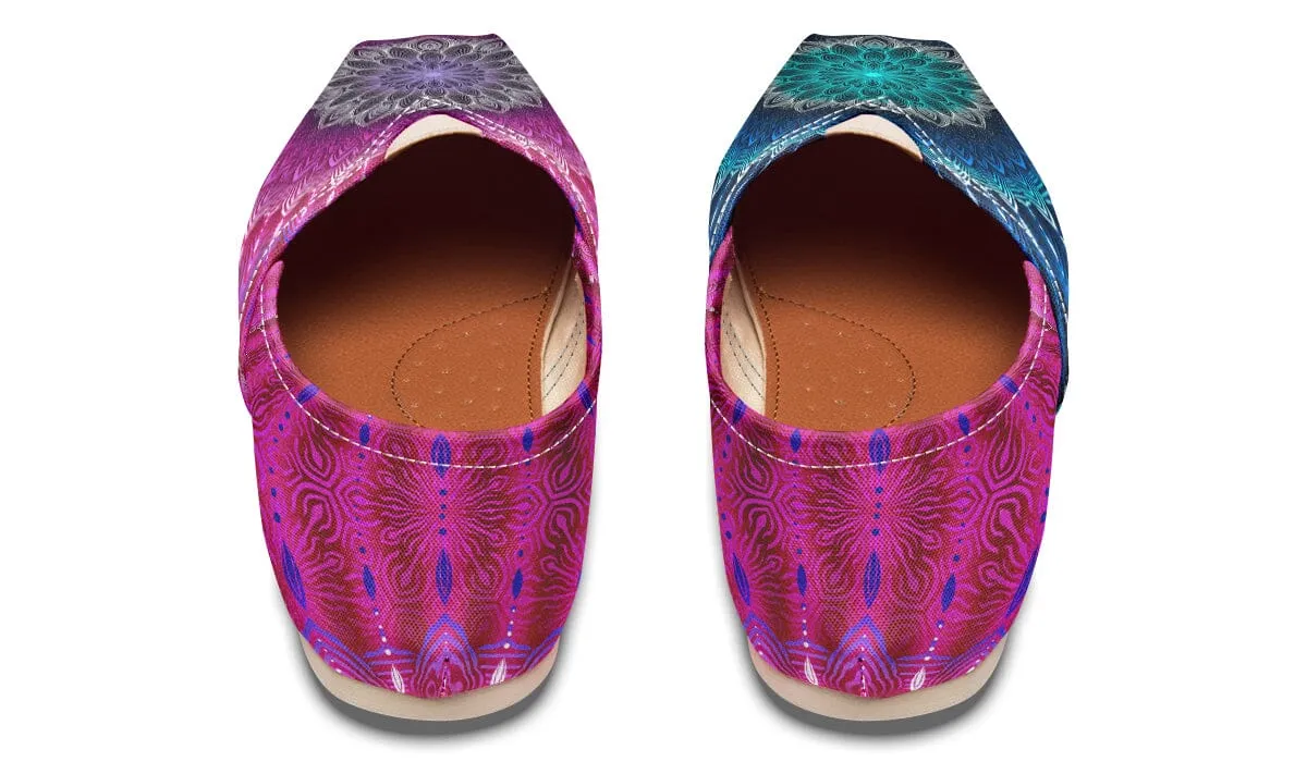 Glowing Mandala Casual Slip on Shoes