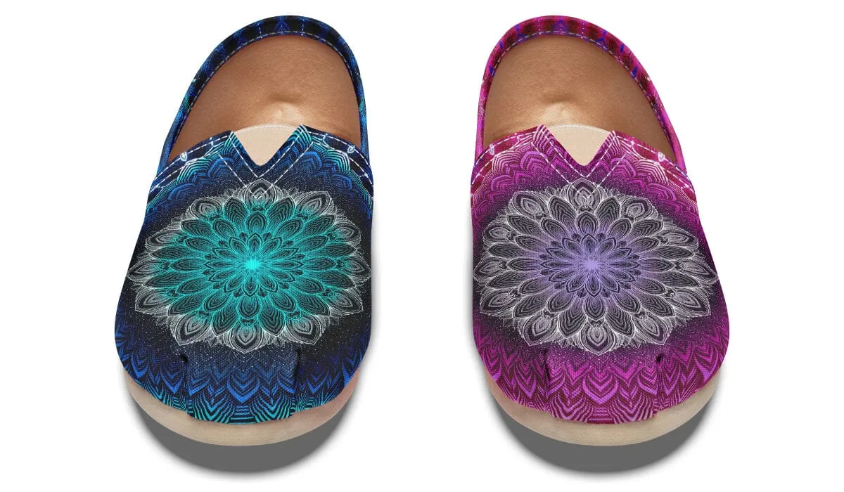 Glowing Mandala Casual Slip on Shoes