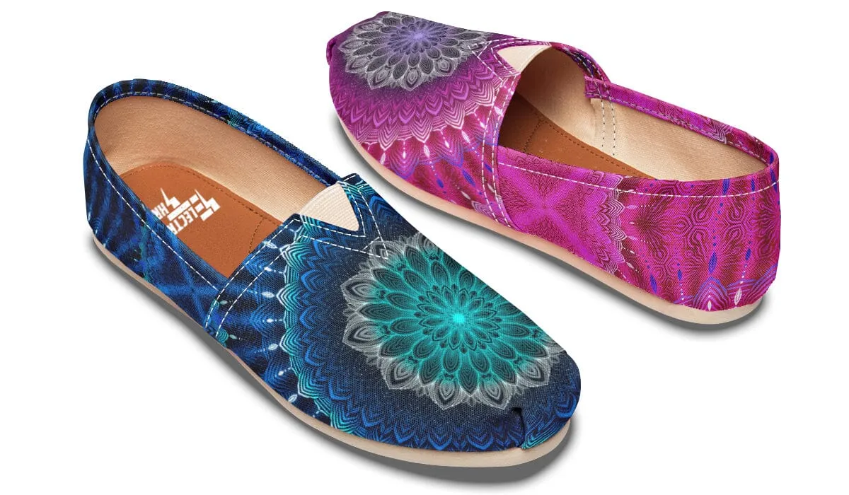 Glowing Mandala Casual Slip on Shoes