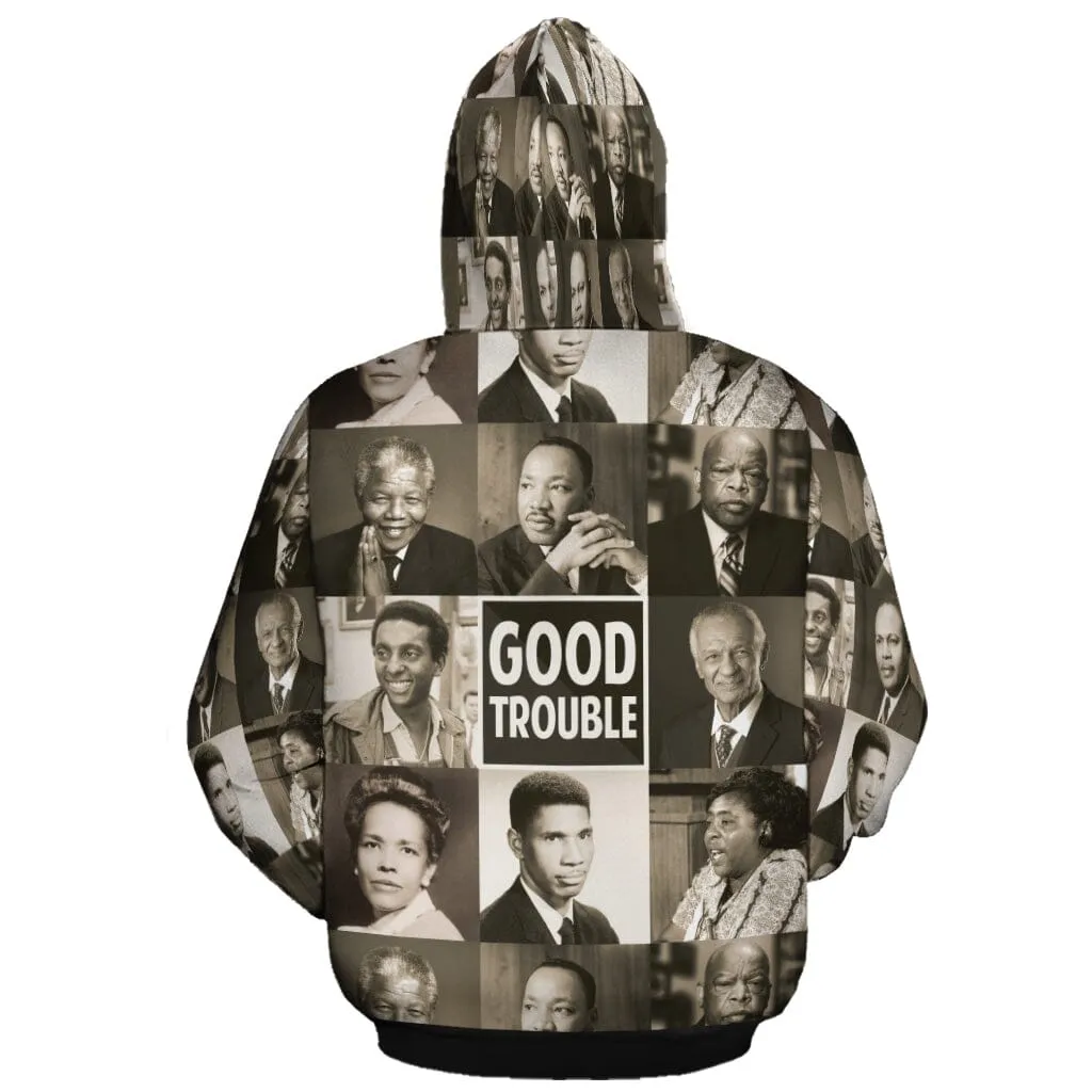 Good Trouble All-over Hoodie And Joggers Set