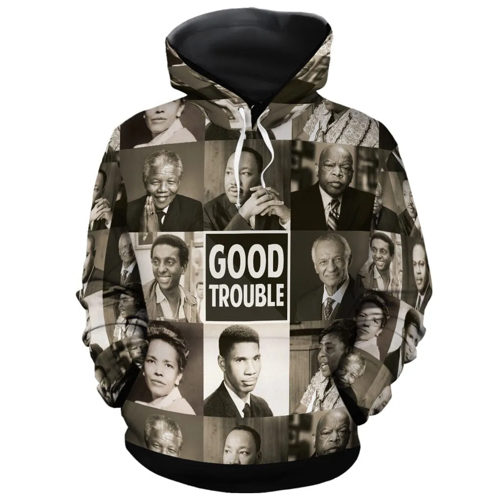 Good Trouble All-over Hoodie And Joggers Set