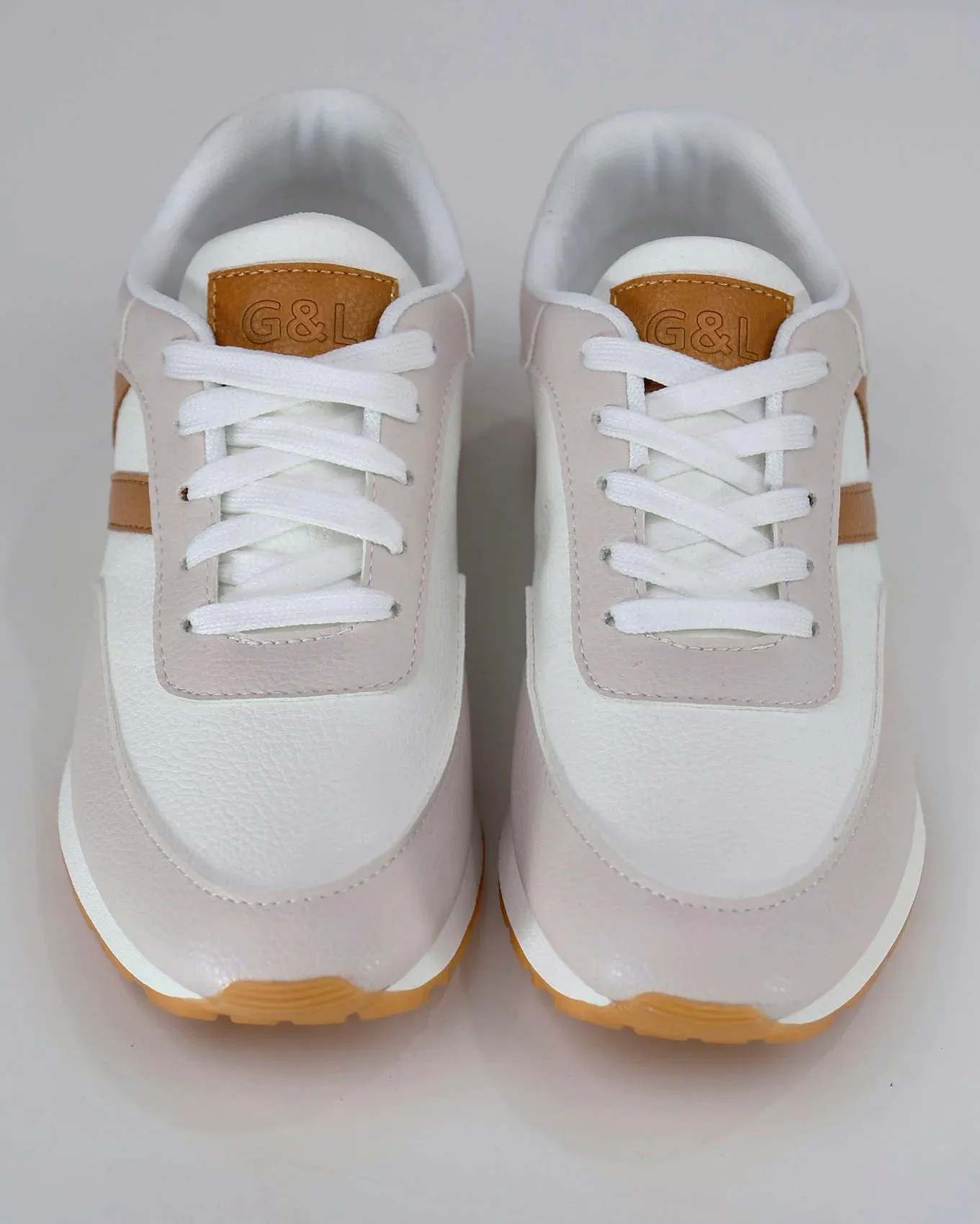 Grace and Lace Street Sneakers - Tan/Nude