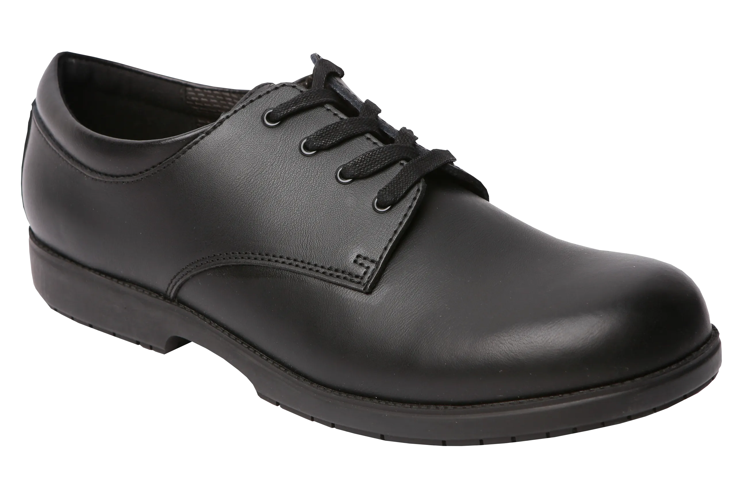 Greencross Lace Up School Shoes - Black