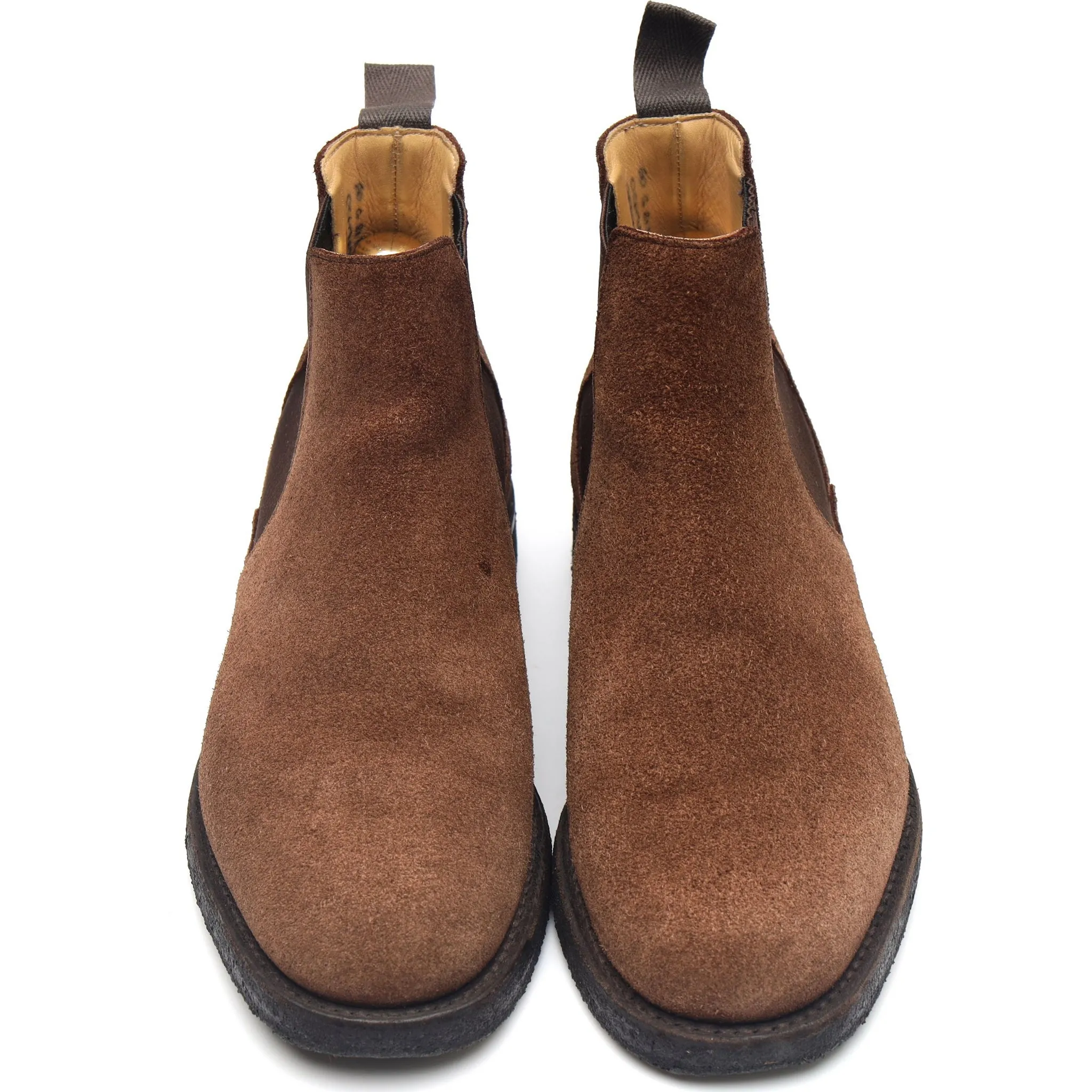 'Greenock' Brown Suede Chelsea Boots UK 6 G