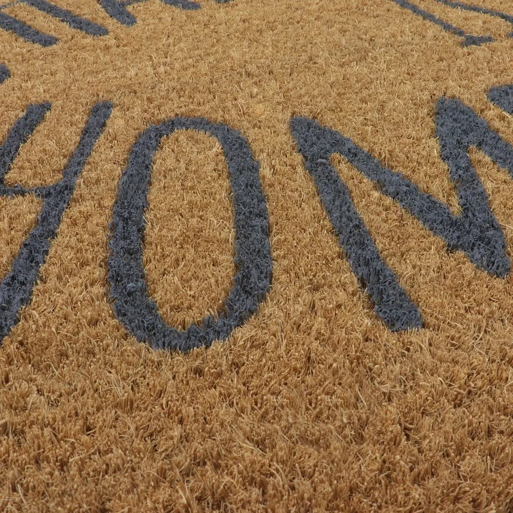 Happiness Latex Coir Doormat