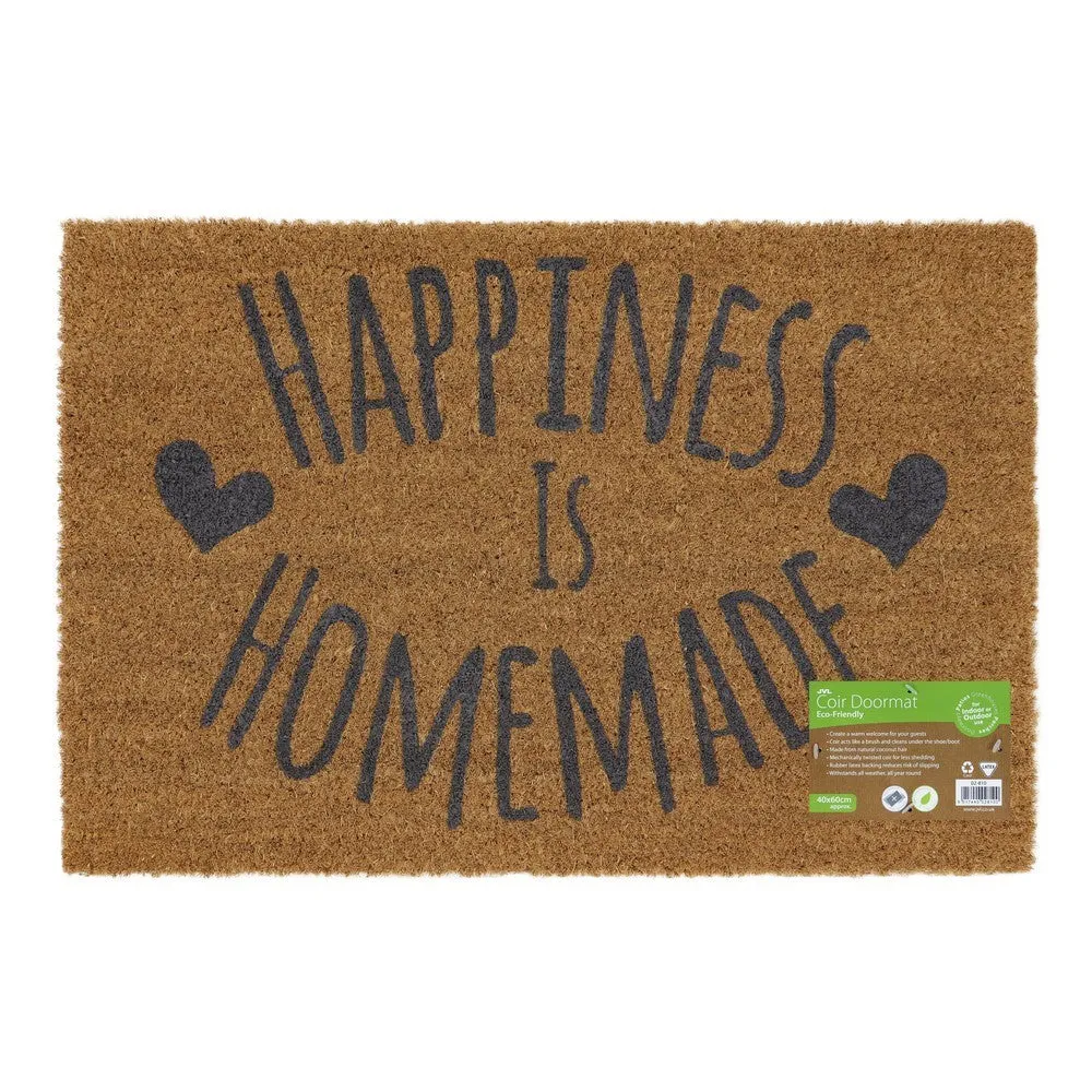 Happiness Latex Coir Doormat