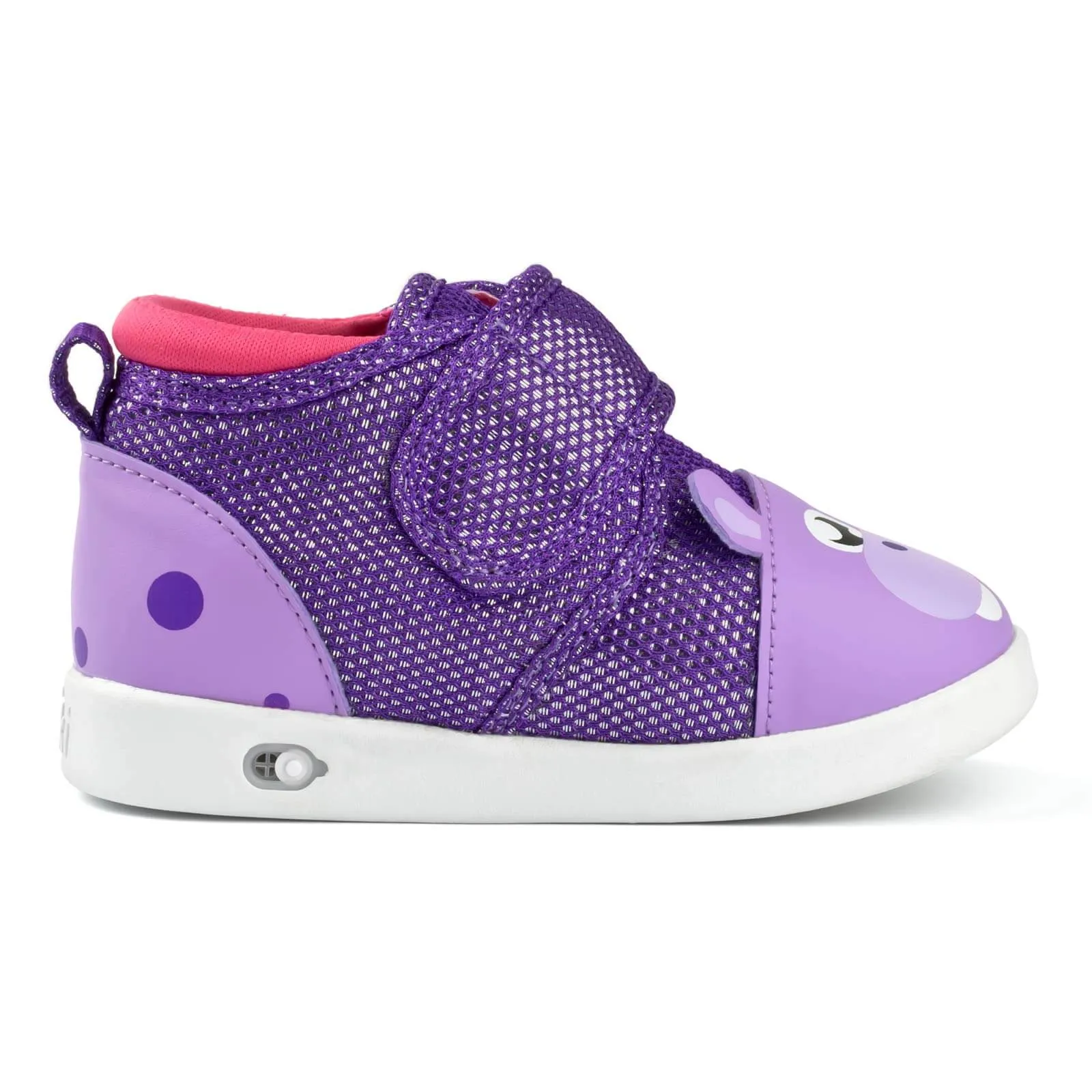 Hippo Squeaky Toddler Shoes | Sparkly Purple