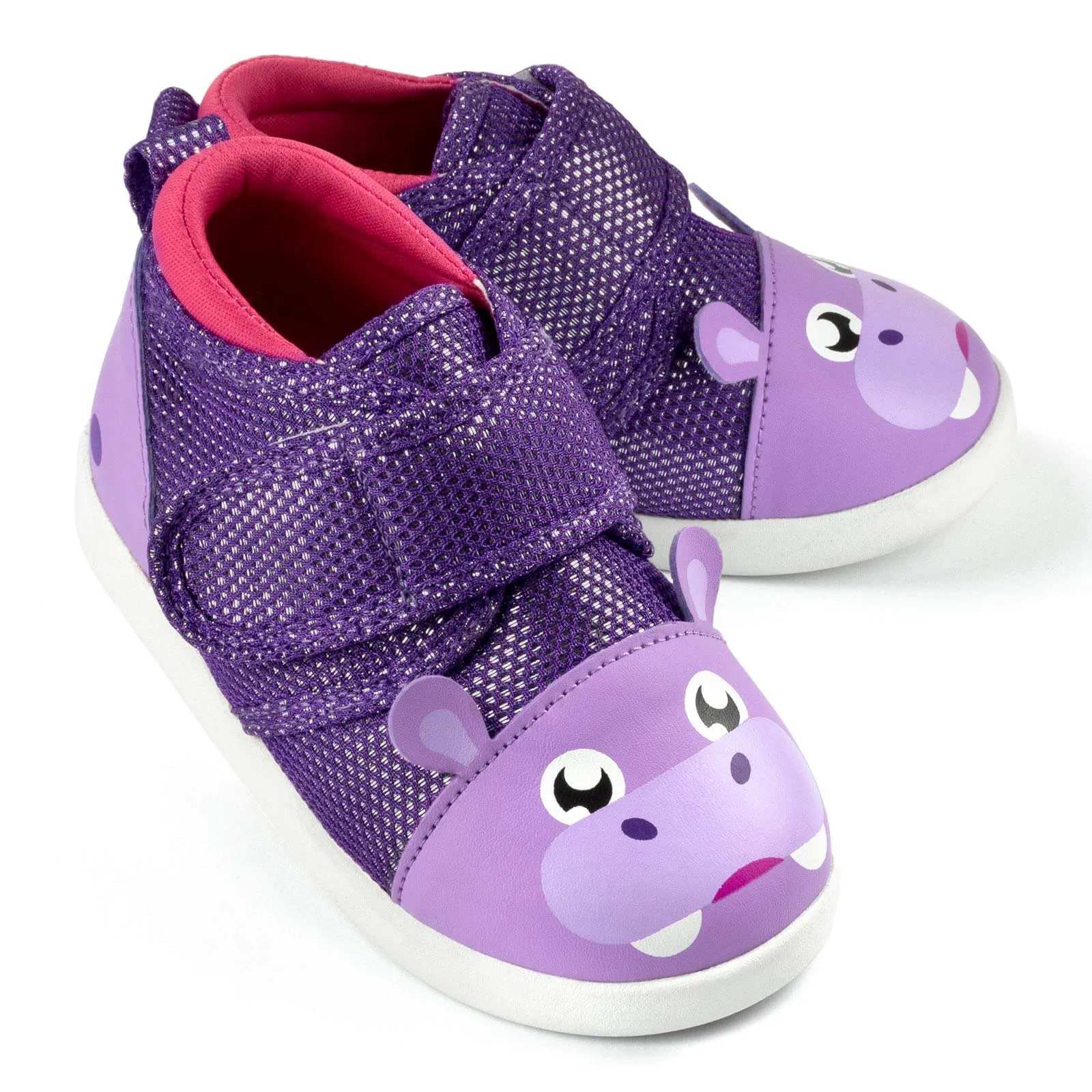 Hippo Squeaky Toddler Shoes | Sparkly Purple