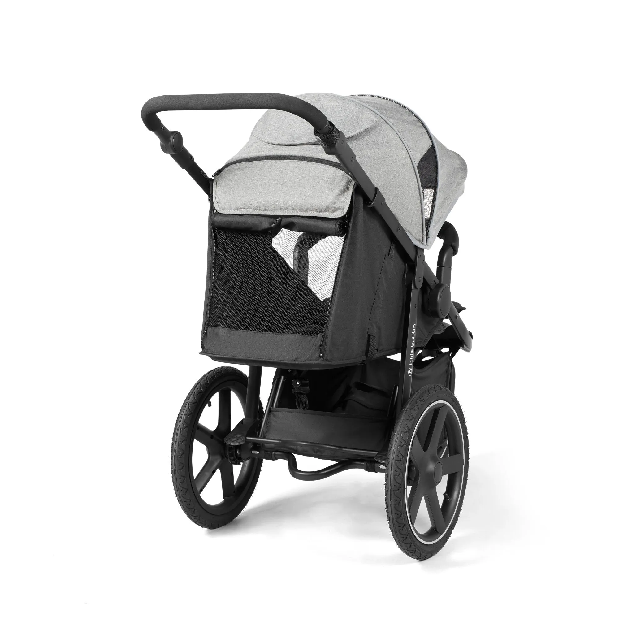 Ickle bubba Venus Max Jogger Stroller - Space Grey on Black