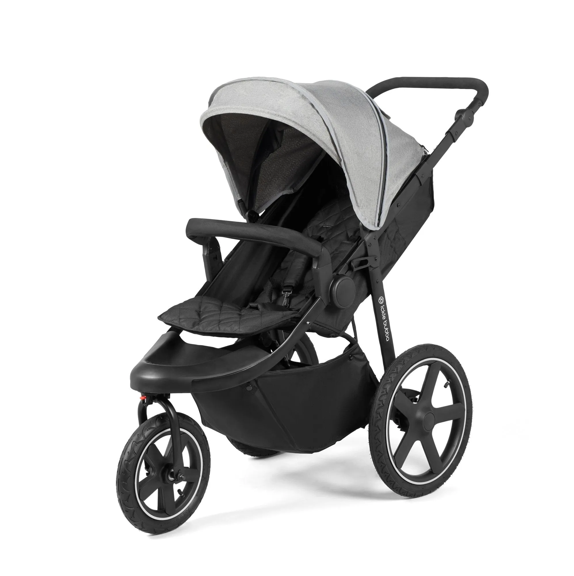 Ickle bubba Venus Prime Jogger Stroller - Space Grey on Black