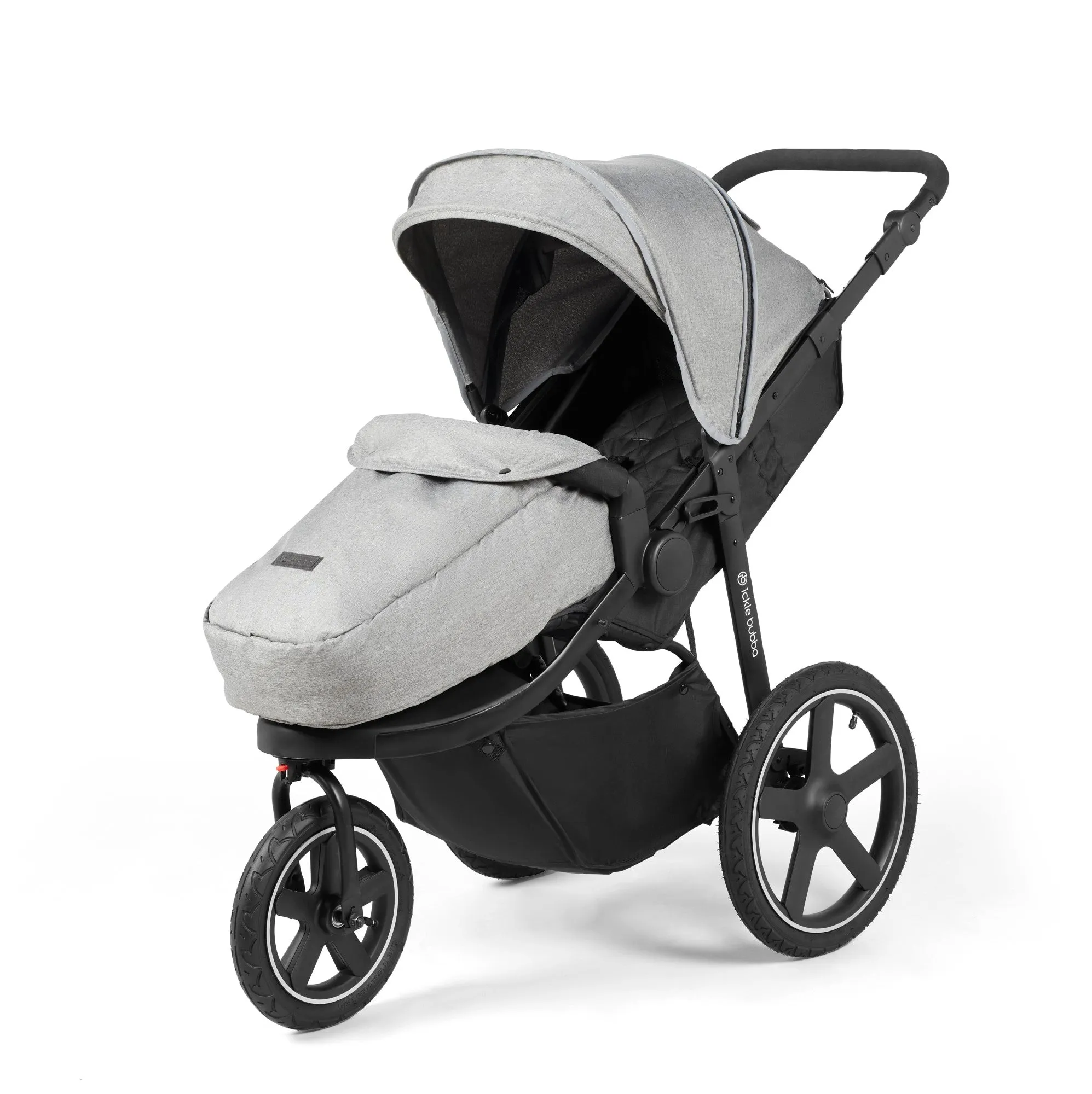 Ickle bubba Venus Prime Jogger Stroller - Space Grey on Black