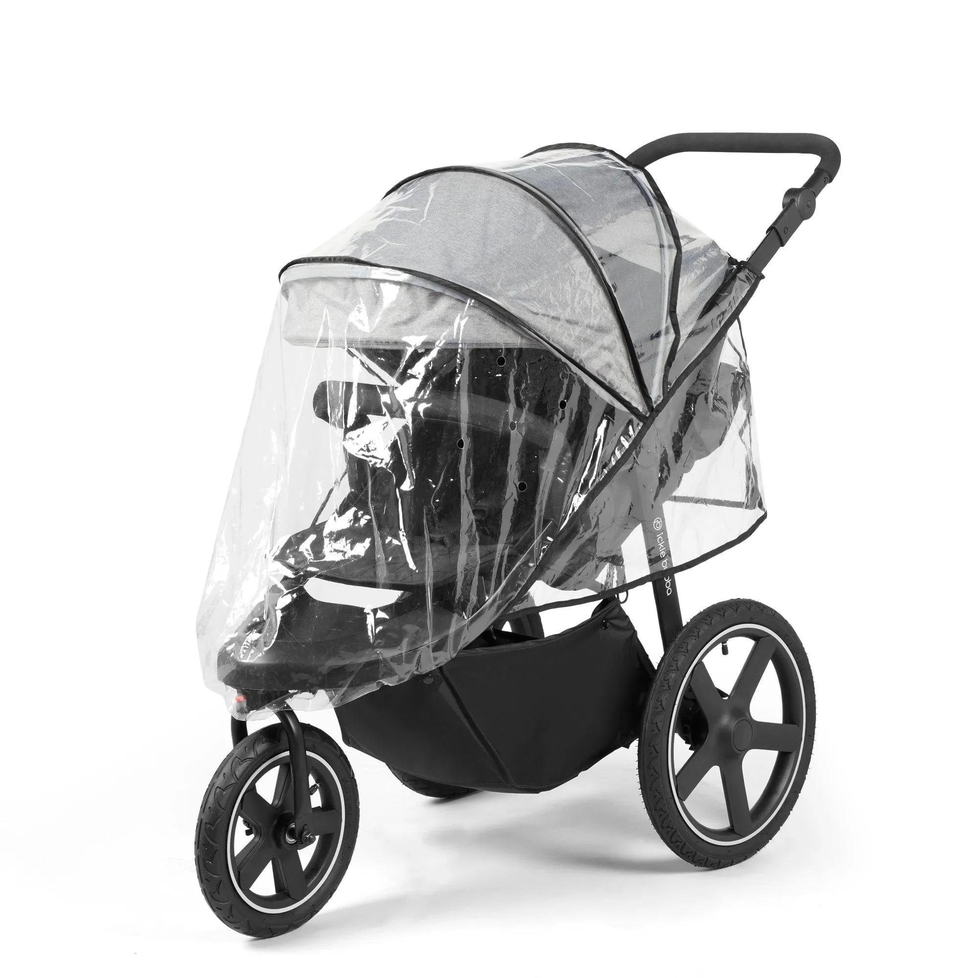 Ickle bubba Venus Prime Jogger Stroller - Space Grey on Black