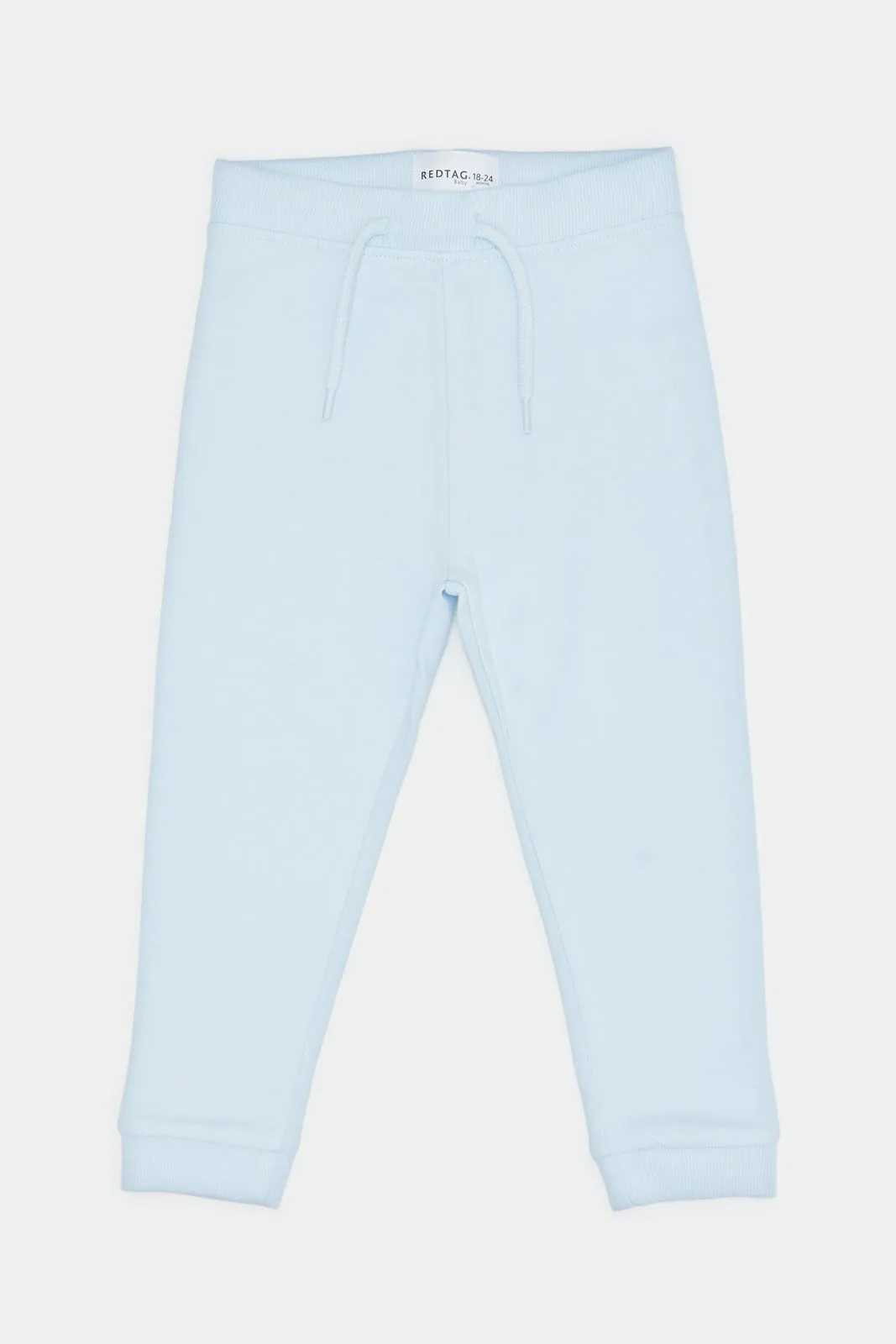 Infant Boys Blue  Mélange Plain Active Pants