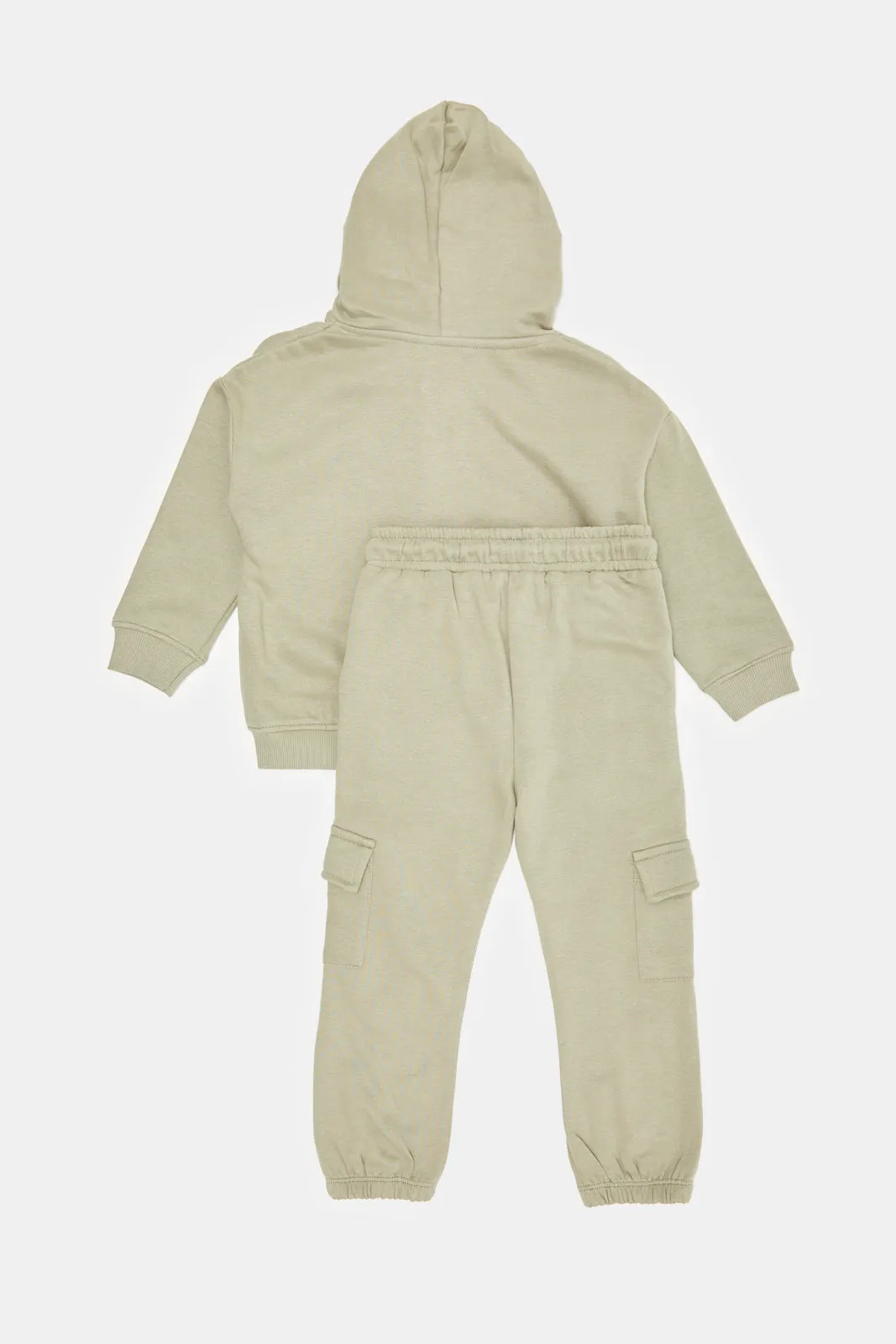 Infant Boys Mint Hooded Jogging Suit (2 Piece)