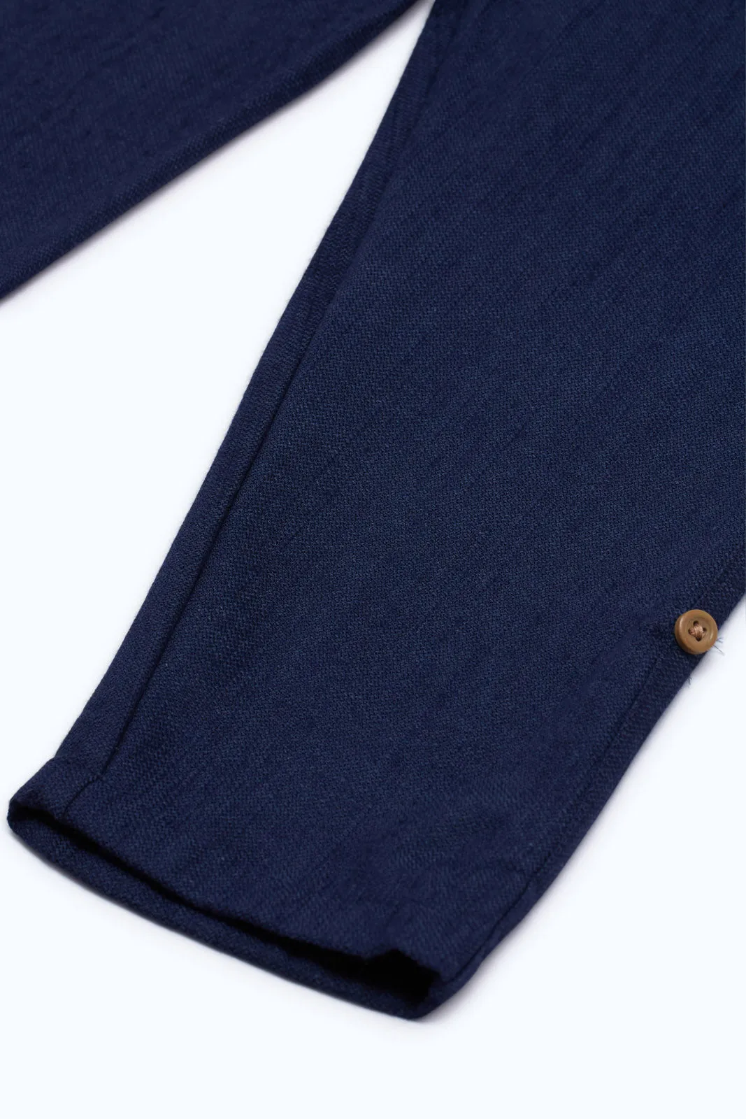 Infant Boys Navy Linen Trouser