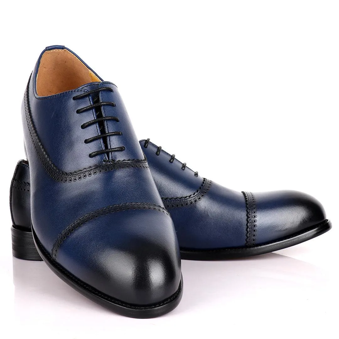 J.M Weston Premium Oxford Men's Shoe- Blue