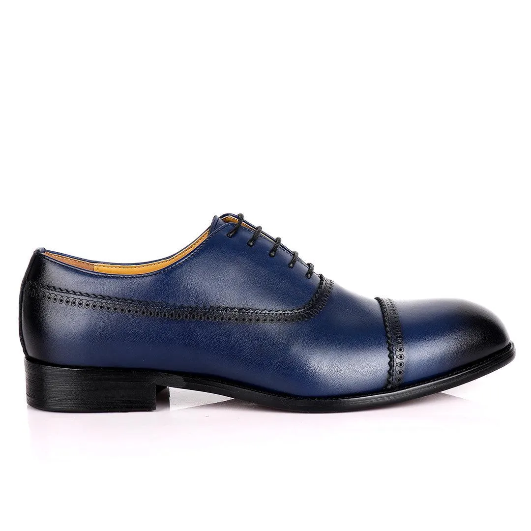 J.M Weston Premium Oxford Men's Shoe- Blue