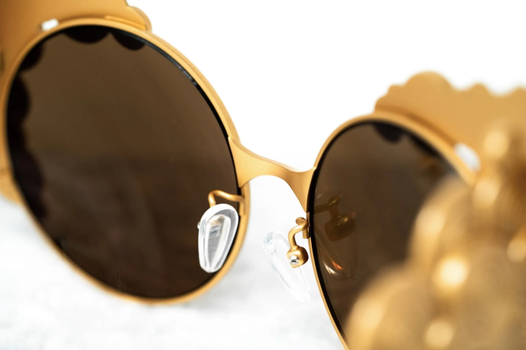 Khaleda And Fahad Ladies Sunglasses Cat Eyes Yellow Gold KR2C1SUN