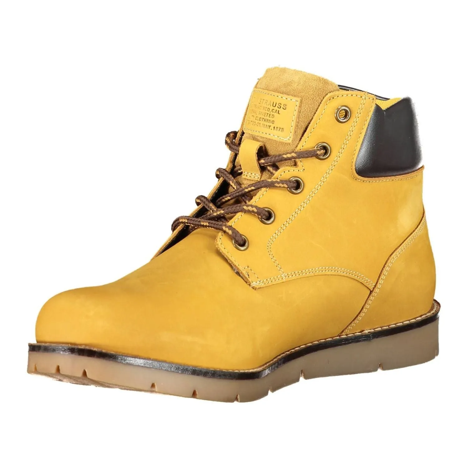 Levi's Yellow Leather Men Boot