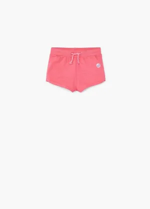 Mango Baby Girls Pink Cotton Jogging Short