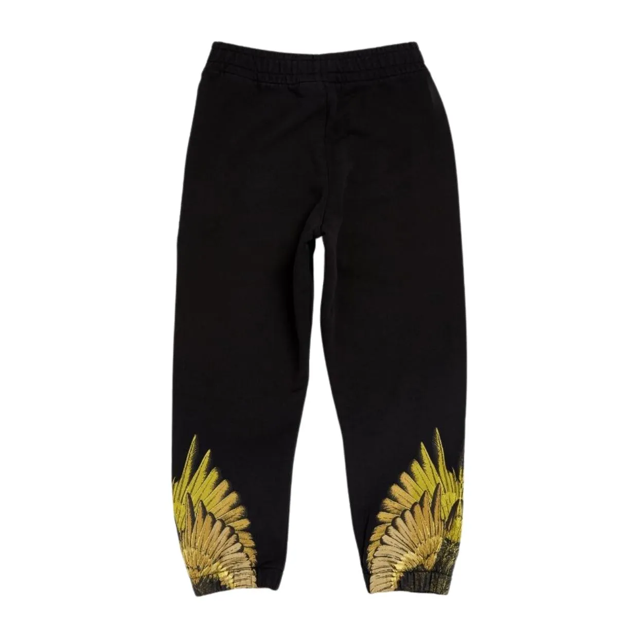 Marcelo Burlon Kids Icon Wings Black & Lime Jogging Bottoms