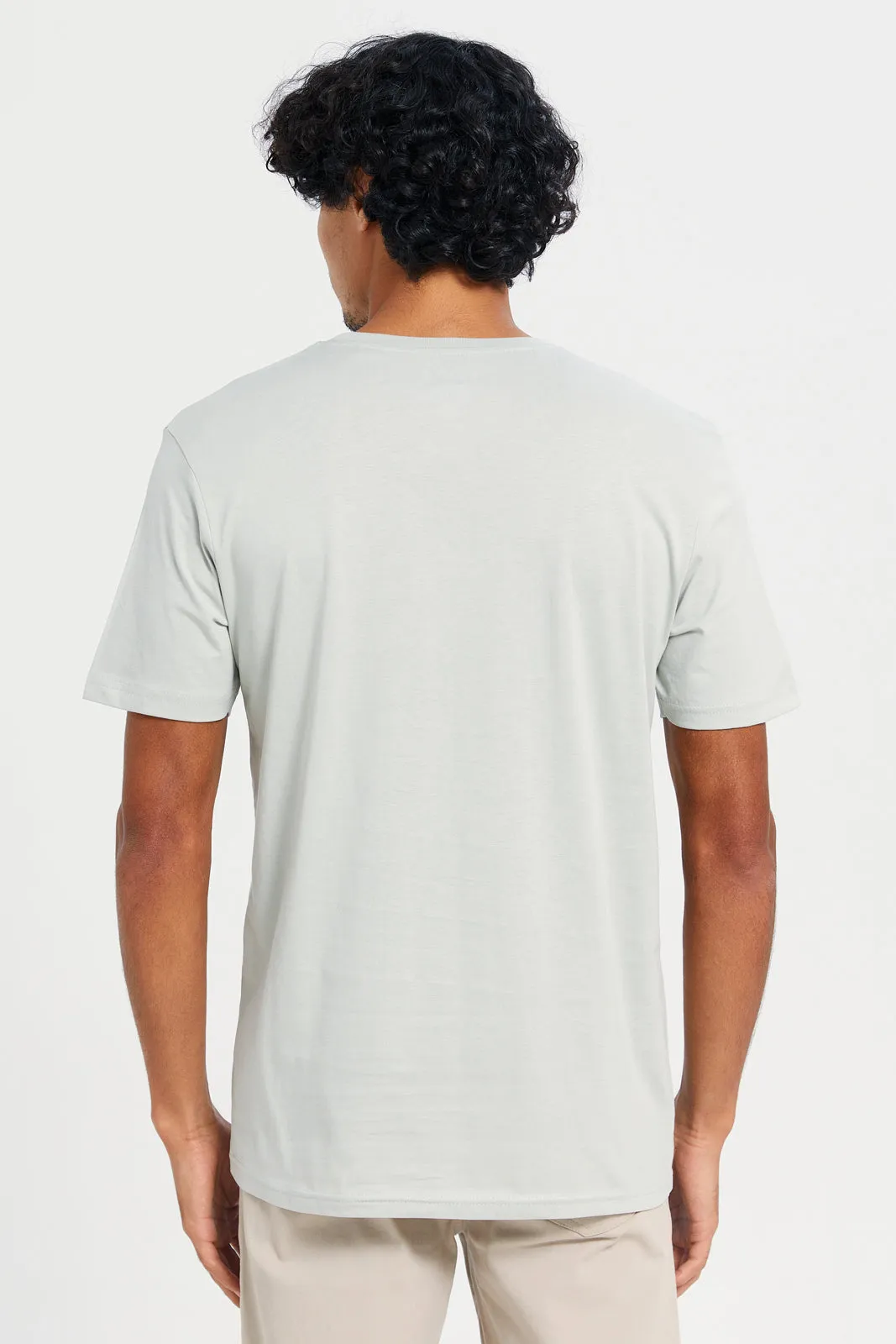 Men Mint Basic T-Shirt