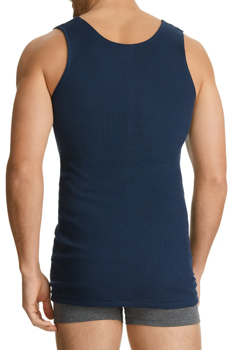 Mens Bonds Bulk 9 Pack Chesty Navy Blue Singlet Singlets Sz S M L Xl 2Xl 3Xl 4Xl