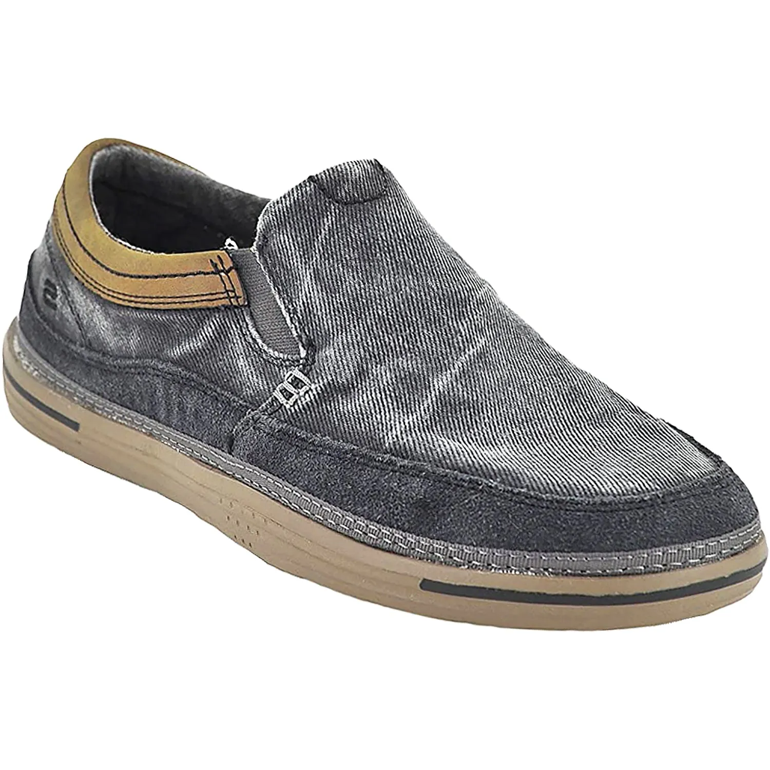 Men's Skechers Landen Steller Charcoal Canvas