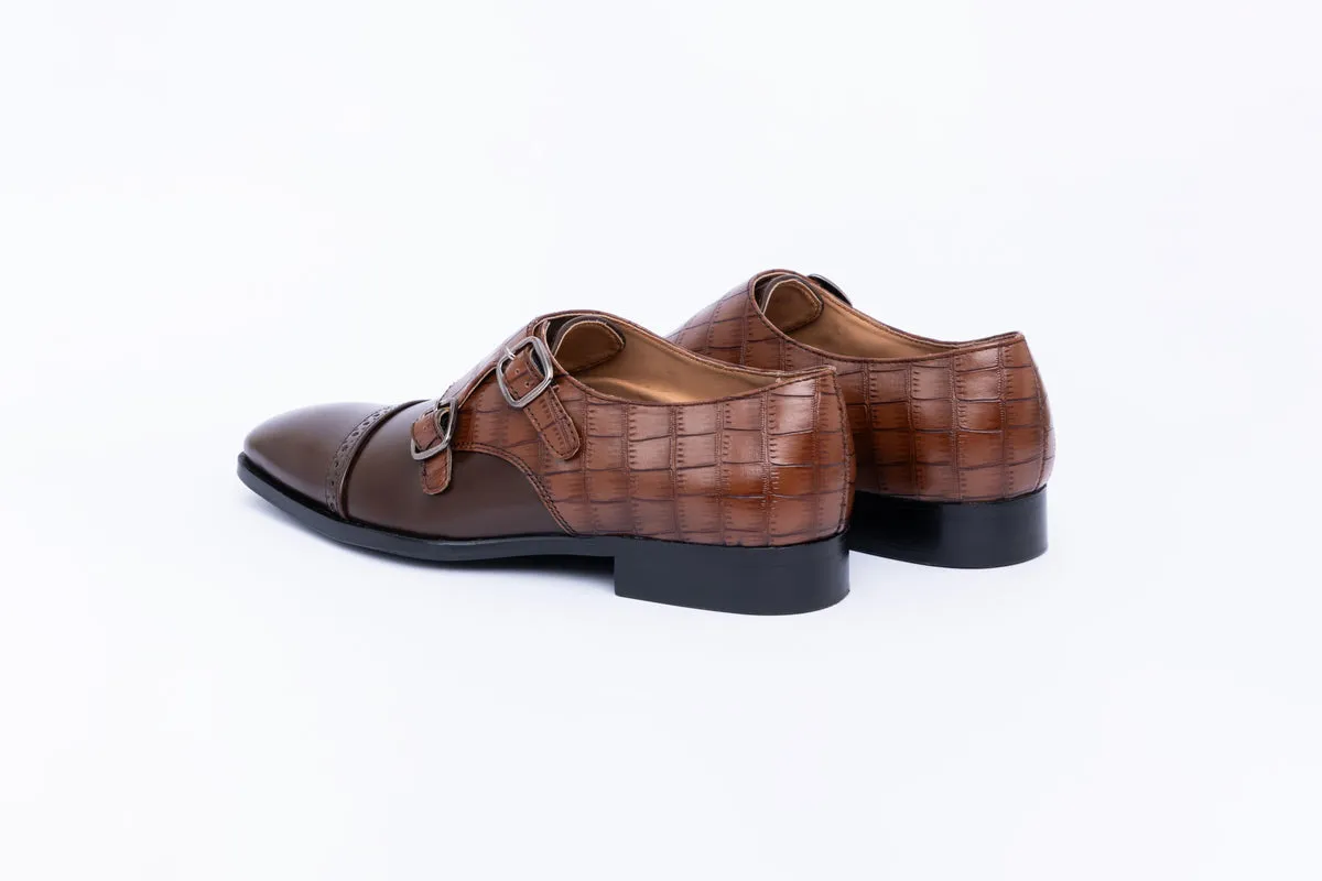 MONK STRAPS-BROWN