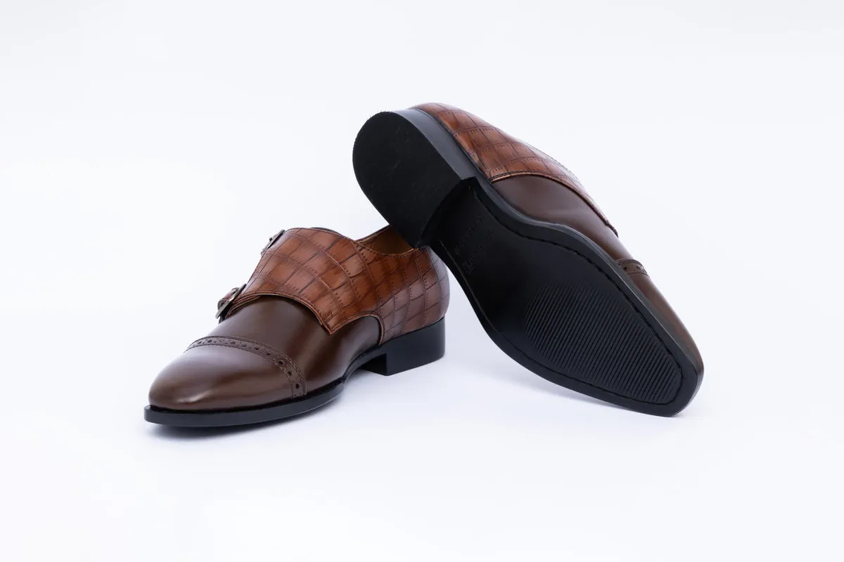 MONK STRAPS-BROWN